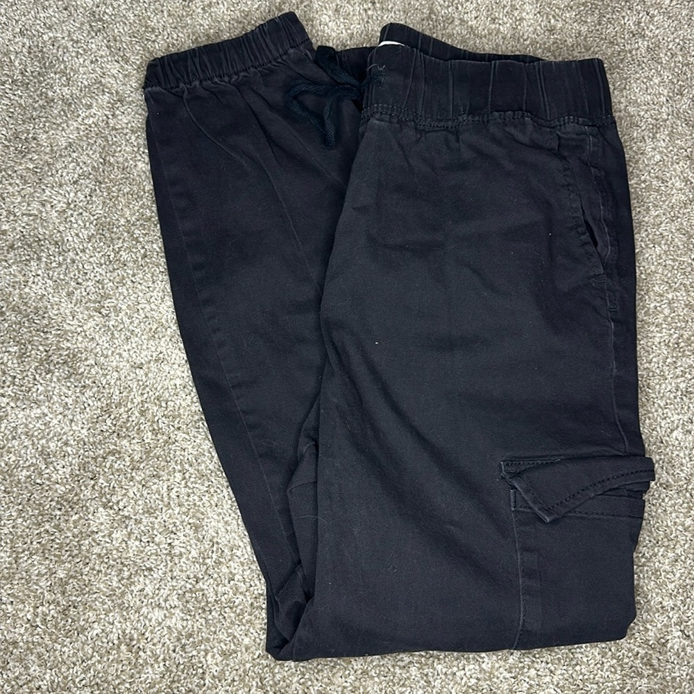 Black cargo pants